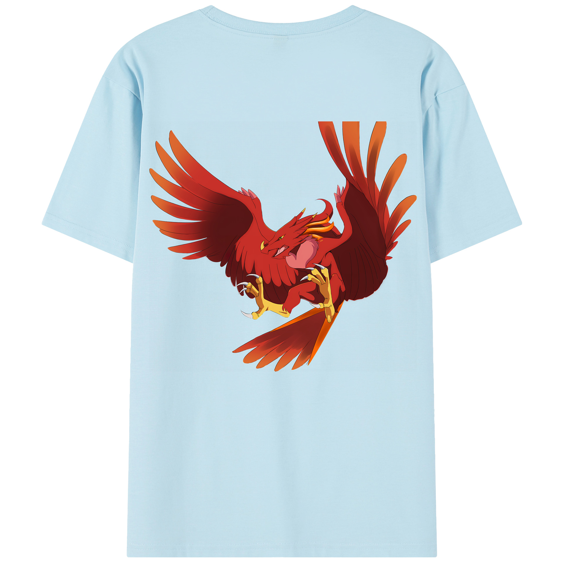 （画像用） Digimon デジタルモンスター/デジモン 綿100％半袖Tシャツ（背面プリント）
